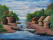 Le village des pêcheurs - 50x60 - Acryl auf Leinwand - Fr. 350.-