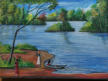 Le départ du pêcheur - 70x50 - Acryl auf Leinwand - Fr. 370.- 