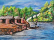 Cascade - 40x50 - Acryl auf Leinwand - Fr. 280.-