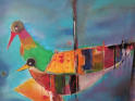 Ich fühle mich wohl - 60x60 - Acryl auf Leinwand - Fr. 400.-