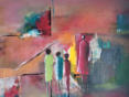 Les amis - 40x50 - Acryl auf Leinwand - Fr. 250.-