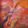 Gitarre - 60-x60 - Acryl auf Leinwand - Fr. 400.-