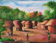 Mon village - 50x60 - Acryl auf Leinwand - Fr. 350.-
