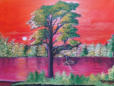 Sonnenuntergang - 40x50 - Acryl auf Leinwand - Fr. 280.-